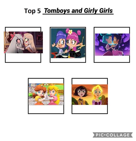 My Top 5 Tomboys And Girly Girls By Masedog78 On Deviantart