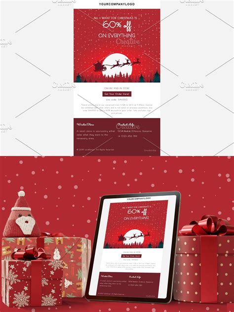 Santa Email Template | Email templates, Responsive email template, Responsive email