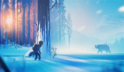 Artstation The Girl And The Bear Mikael Gustafsson Landscape Concept