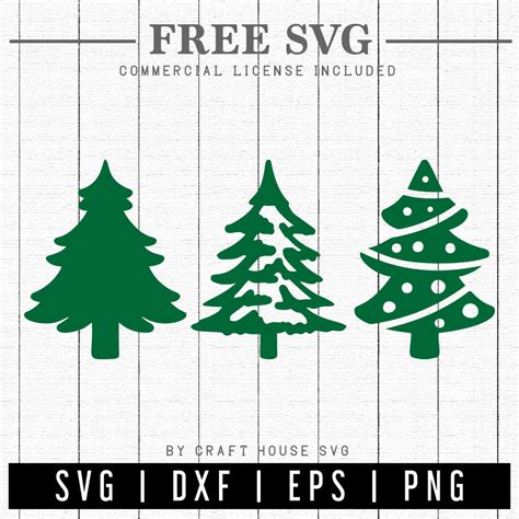 Free Christmas Tree Svg Craft House Svg