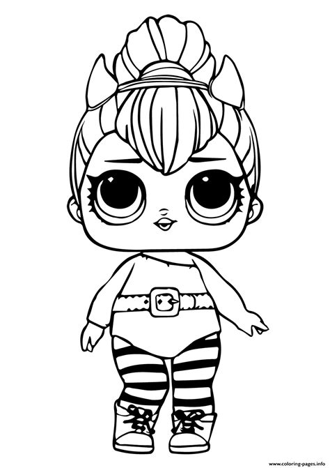 Lol Doll Spice Coloring Page Printable