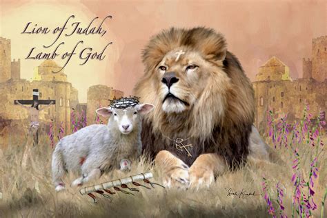 Download Lion Of Judah Lamb God Art Print Painting Picture Christian