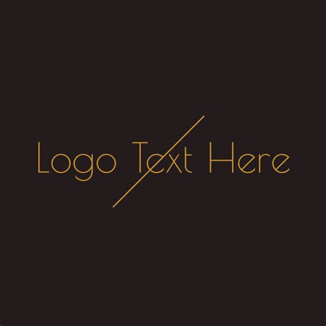 Golden Minimalist Wordmark Logo Brandcrowd Logo Maker