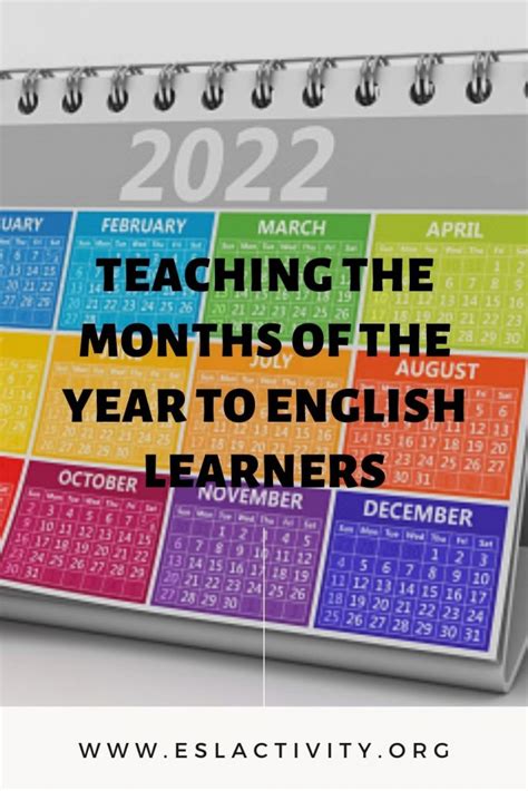 How To Teach The Months Of The Year To English Learners