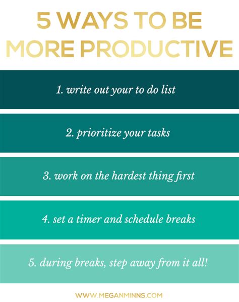 5 Ways To Be More Productive Getting Things Done Productivity Study