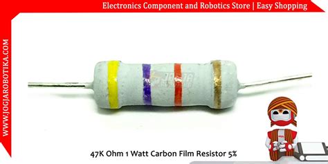Jual 47k Ohm 1 Watt Carbon Film Resistor