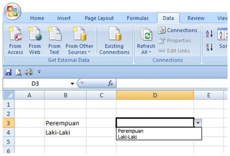 Cara Membuat Dropdown List Pada Excel Ali Putra Bungsu
