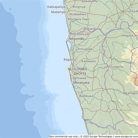 Map Of Colombo Sri Lanka Global 1000 Atlas