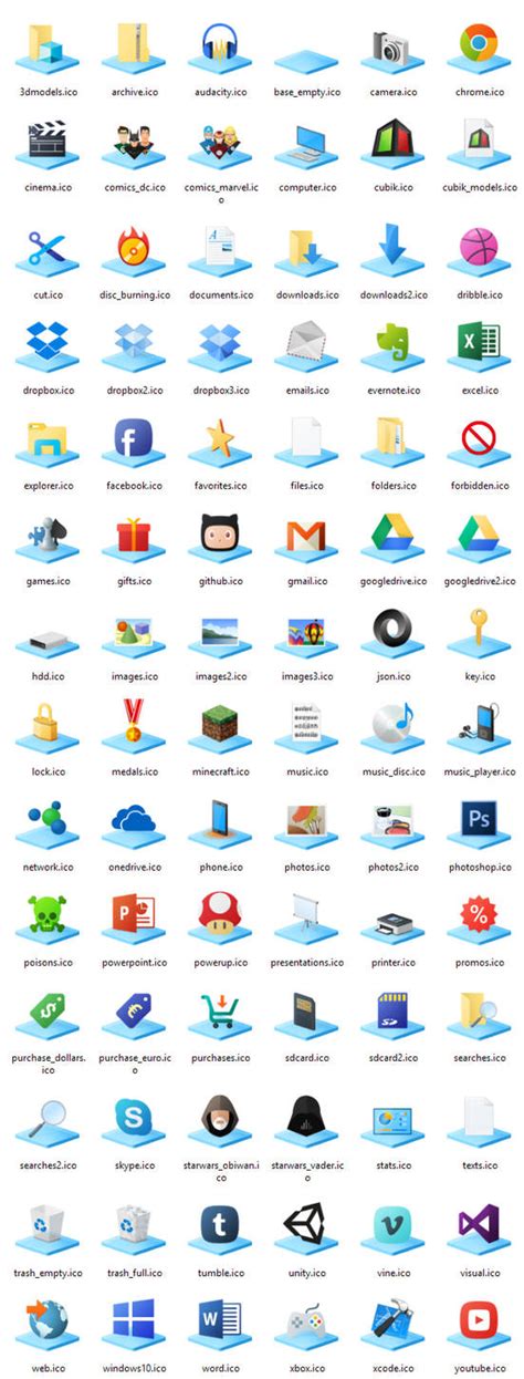 Windows10 Libraries Icons By Sphaxcs On Deviantart