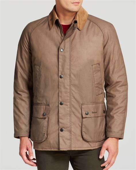 Barbour Ashtone Waxed Cotton Jacket In Natural For Men Lyst