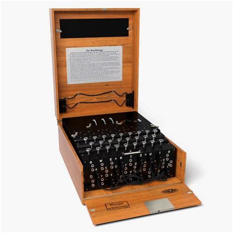 Enigma Cipher Machine 3d Turbosquid 1382657