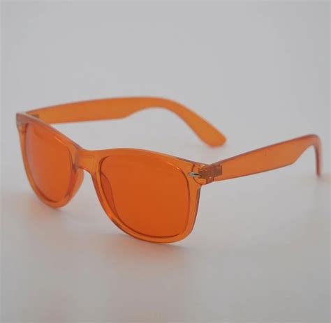Fashion Orange Color Therapy Sunglasses 