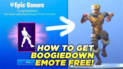 How To Get The Boogie Down Emote In Fortnite Link In Description Youtube