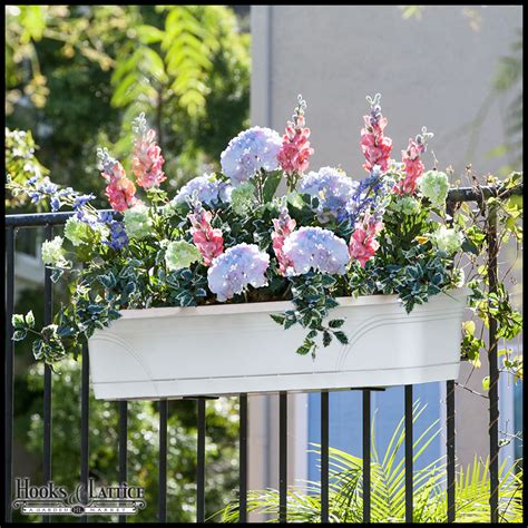 Board sizes will differ according to your porch railing. Medallion All-In-One Railing Planter Kit