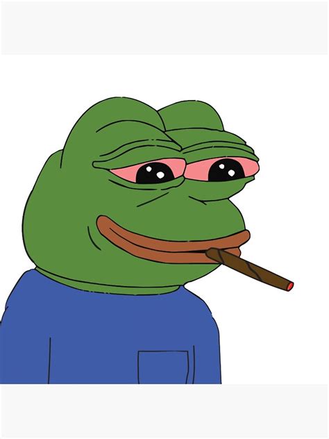 Smoking Pepe Poster For Sale By Aiden93 Redbubble