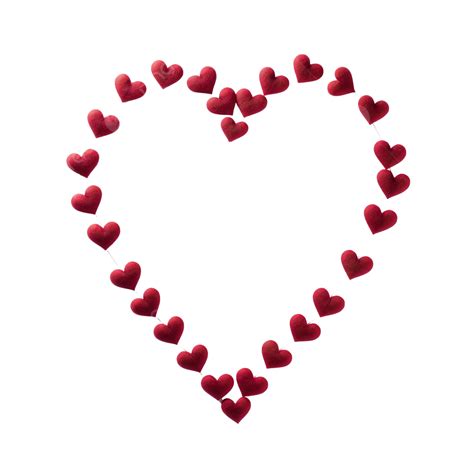 Little Heart Shape In Line Love Heart Simple Png Transparent Image