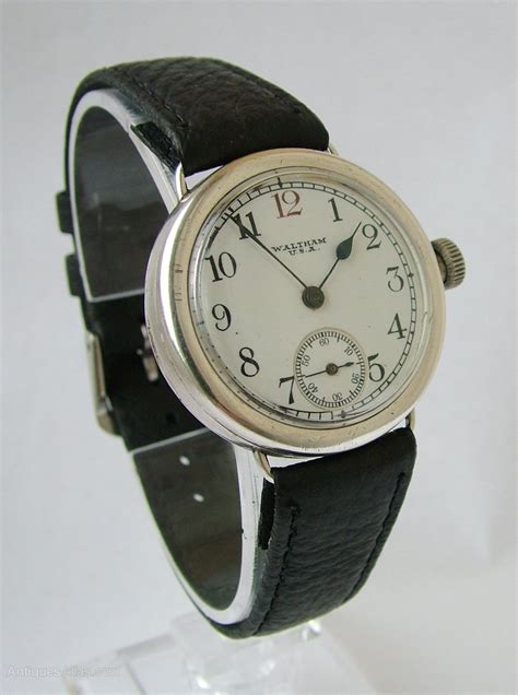 Antiques Atlas A Gents 1920s Silver Waltham Wrist Watch