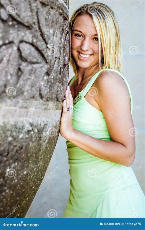 Pretty Teen Girl With Blonde Hair Stock Image Image Of Formal Happy