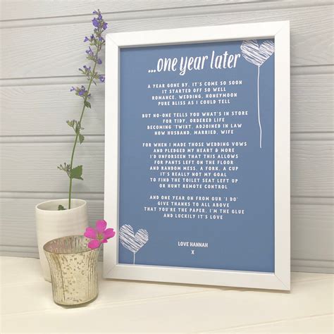 It is hard to choose just the right gift for your significant other, but it doesn't have to be with the help of this handy list. Funny First Anniversary Gift Paper 1st Wedding Celebration ...