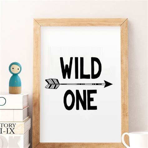 Wild One Printable Wild One Print Wild One Sign Little Kids Etsy