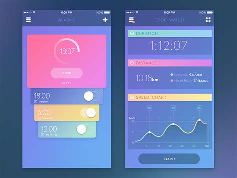 Workouts are listed without weights (ex: Keep Fit. UI Design for Fitness Apps. - UX Planet