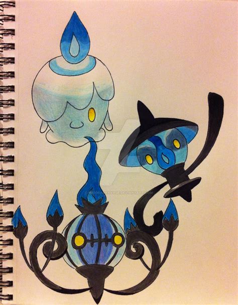 Litwik Lampent And Chandelure By Reddeadravage On Deviantart