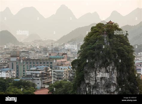 Top View Of Guilin City In Guangxi Zhuang Autonomous Region Of China