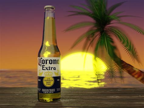 Corona beer 3D | CGTrader