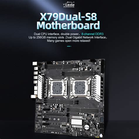 Jingsha X79 Dual S8 256g Ddr3 Computer Motherboard
