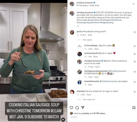 sister wives christine brown launches her own cooking show