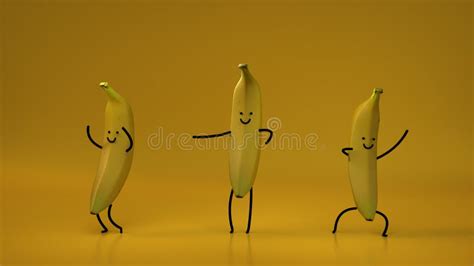 Dancing Bananas Cartoon Stock Illustration Illustration Of Chorus