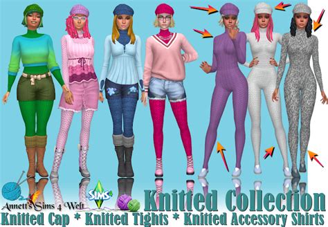 Annetts Sims 4 Welt Knitted Collection 2020