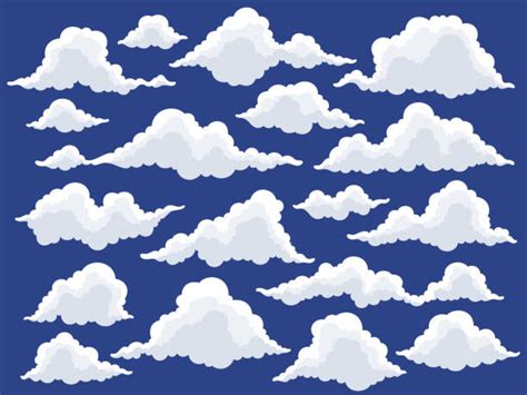 Cirrus Clouds Cartoon Illustrations Royalty Free Vector Graphics