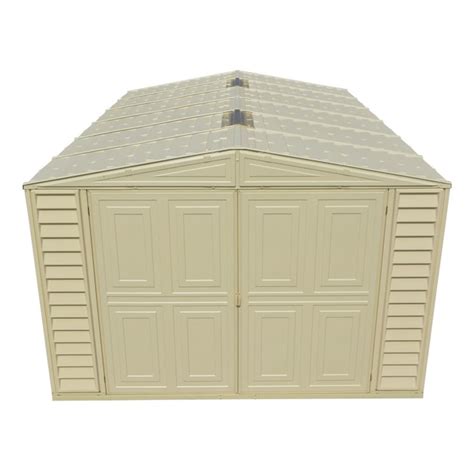 Duramax Building Products 10 Ft X 15 Ft Vinyl Garage Gable Vinyl Storage Shed At