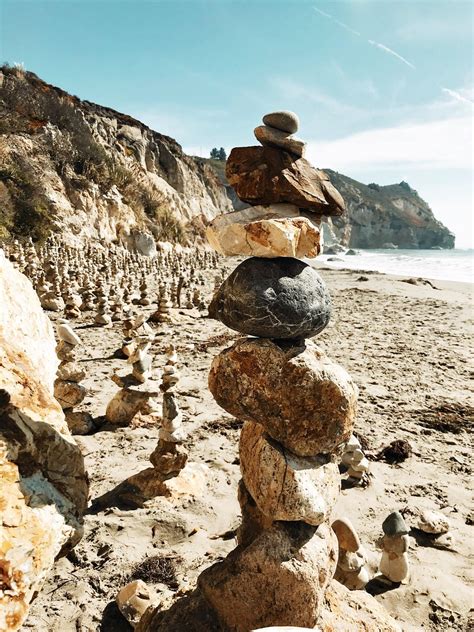 I Found Thousands Of These Rock Stacks In A Cove On The Central
