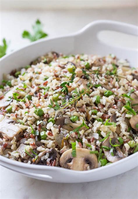 Super Easy Wild Rice Mushroom Pilaf Recipe Side Dishes Stuffed