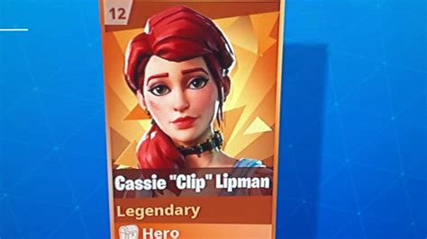 Unlocking And Fully Upgrading Cassie Clip Lipman In Fortnite Save The