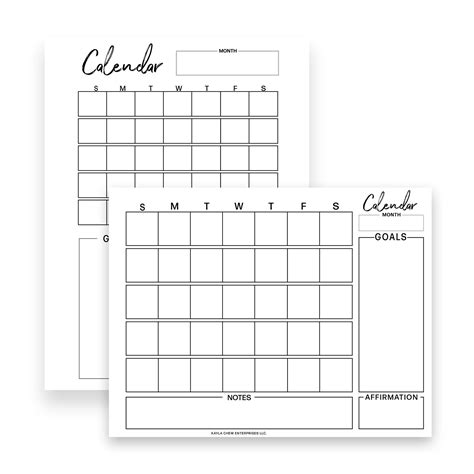 Stay Organized And Focused With This Undated Printable Calendar Whats