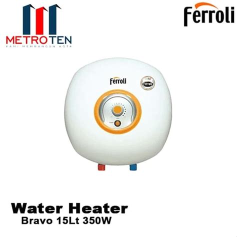 Jadi airnya tidak perlu ditampung dengan demikian konsumsi listriknya lebih hemat, walaupun air panasnya tidak tersedia setiap saat. Jual FERROLI Water Heater Listrik Ferroli Bravo 15L ...