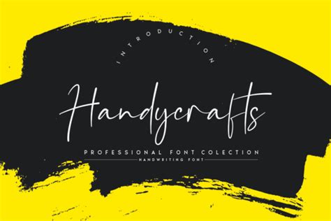 Handycrafts Font By Creativewhitee Creative Fabrica