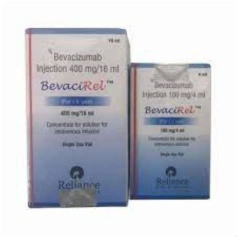 Bevacirel Bevacizumab 400mg Injection Packaging Box Reliance Life
