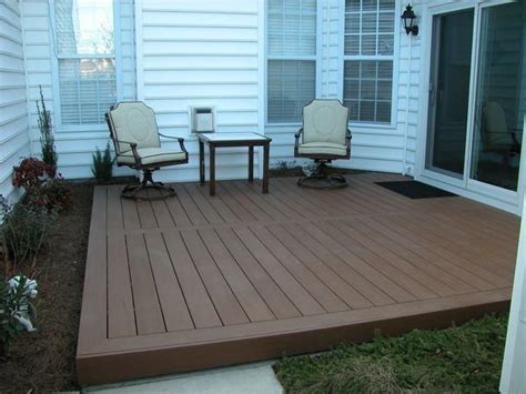 Simple Low Deck Deck Designs Backyard Outdoor Remodel Small Patio