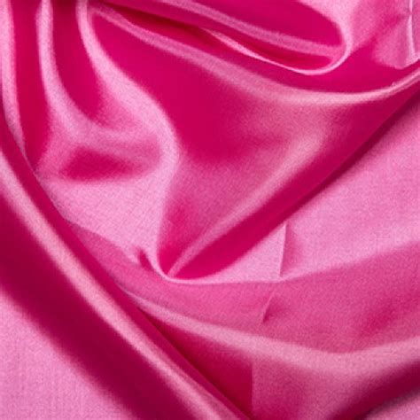 Cerise Pink Habotai Silk Lining Fabric Polyester Etsy
