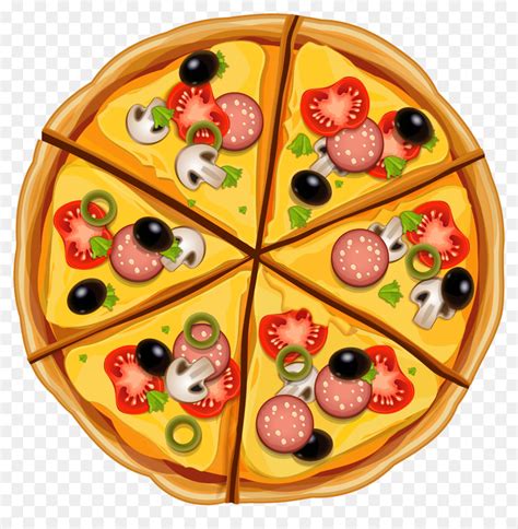 Tự Vẽ Hình Vẽ Pizza đầy Màu Sắc Và Hấp Dẫn