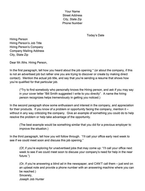5 Best Examples Of Writing A Good Cover Letter Templates