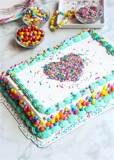 Easy Sprinkle Stencil Cake Recipe Cake Decorating For Kids