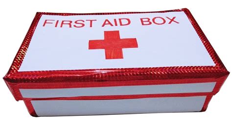 Make First Aid Kit And Box Diy First Aid Box First Aid Box From