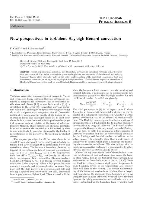 pdf new perspectives in turbulent rayleigh benard convection