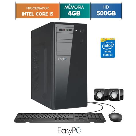 → Computador Desktop Easypc Intel Core I3 4gb Hd 500gb é Bom Vale A Pena