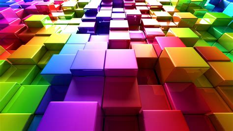 3d Colorful Cubes Wallpaperhd 3d Wallpapers4k Wallpapersimages